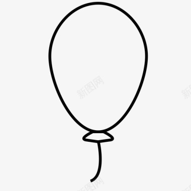 气球气球生日乐趣图标图标