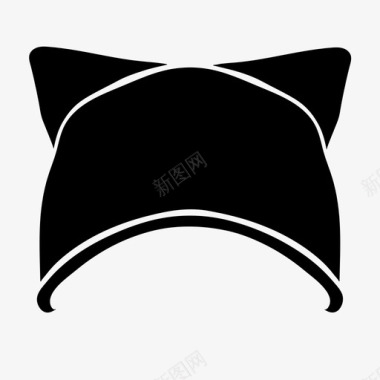 猫咪帽小熊帽帽子图标图标