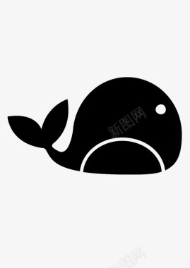 鲸鱼动物图标图标