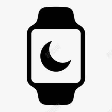 请勿打扰苹果手表四分之一月亮图标图标