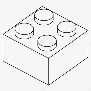 积木球玩具乐高积木积木建筑图标图标