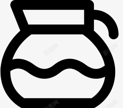 咖啡壶酒瓶饮料图标图标