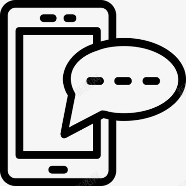 短信聊天手机图标图标