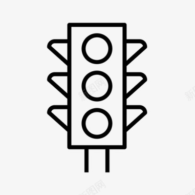 信号标识交通灯信号灯红绿灯图标图标