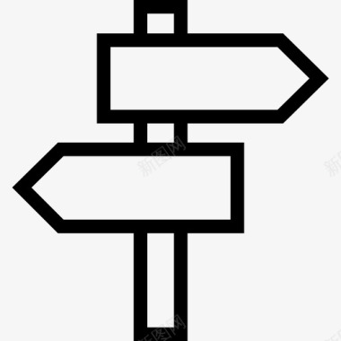 十字路口方向位置图标图标