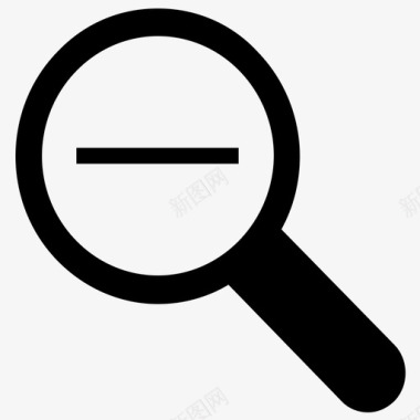用户搜索缩小侦探眼镜图标图标