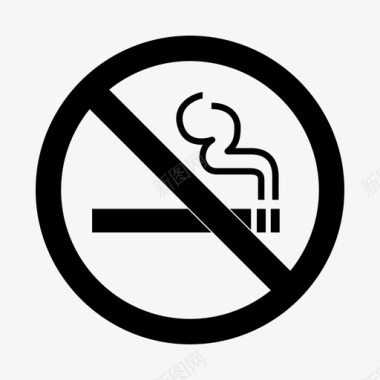 禁烟癌症雪茄图标图标