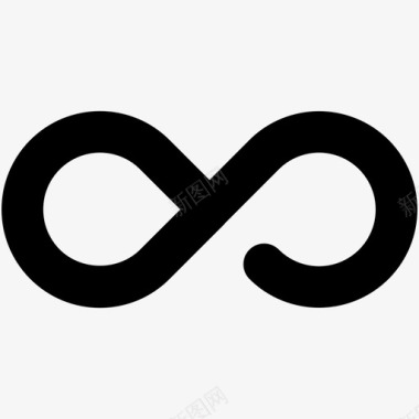 无限不可测量柠檬形图标图标