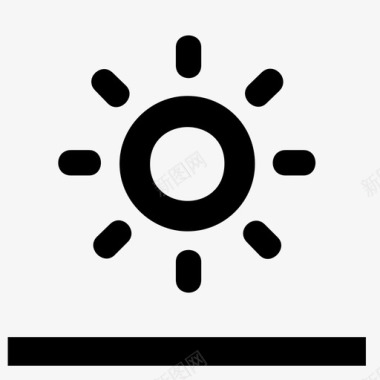 太阳阳光中午图标图标