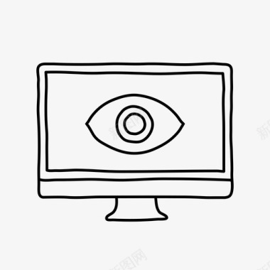 眼睛标志imac视图桌面设备图标图标