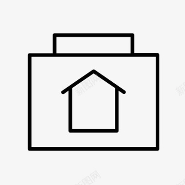 房地产经纪人公文包物业经理图标图标
