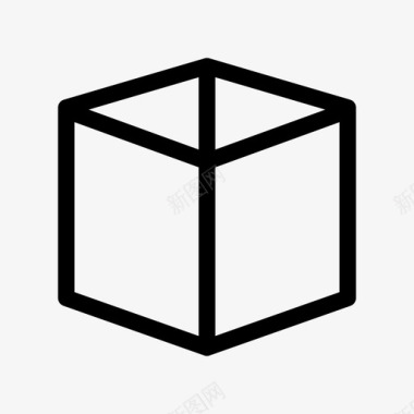 立方体长方体几何体正方形图标图标