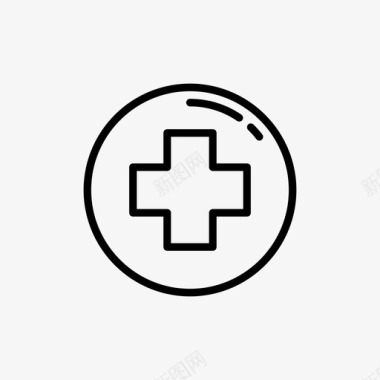 十字架医院十字架健康图标图标