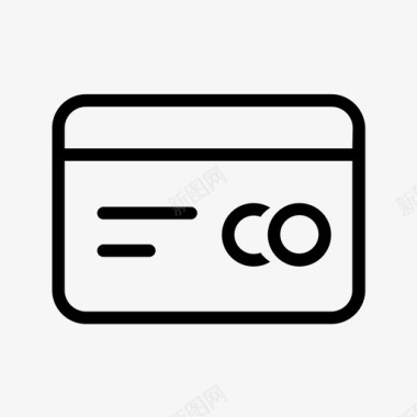 无现金信用卡信用卡支付无现金图标图标