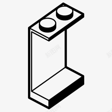 游戏显示器乐高积木积木建筑图标图标