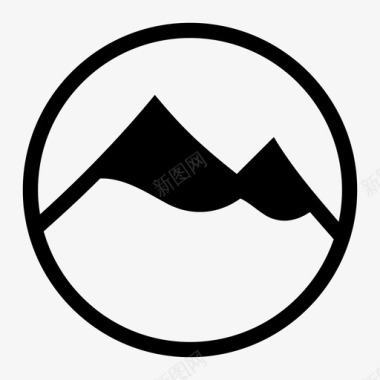 山冒险形象图标图标