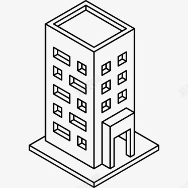 等距建筑建筑砌块等距图标图标