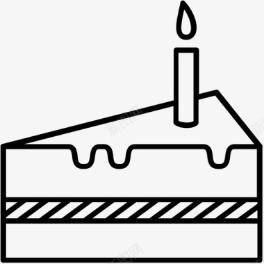 生日蛋糕庆祝奶油图标图标