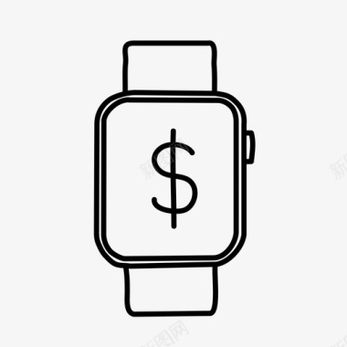 钱苹果手表钱苹果手表设备图标图标