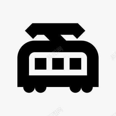 火车电动火车旅客列车图标图标