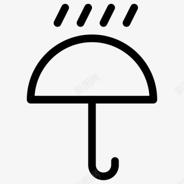 下雨天气天气预报图标图标