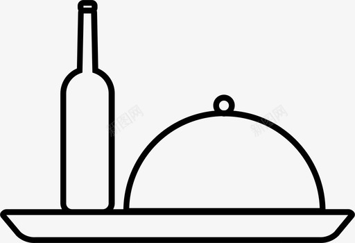 托盘餐具食品图标图标