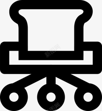 办公椅物品家具图标图标