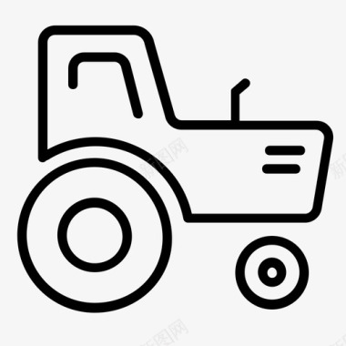 拖拉机卡车和重型机械图标图标