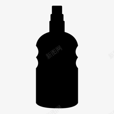 防晒霜瓶子烧瓶图标图标