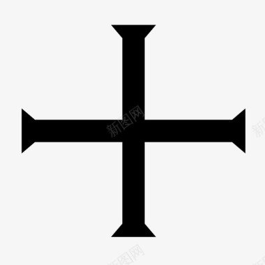十字架十字架基督十字军东征图标图标