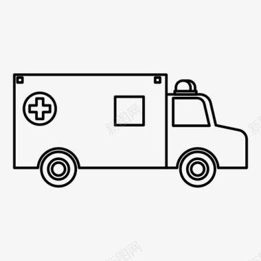 救护车急救车车辆图标图标