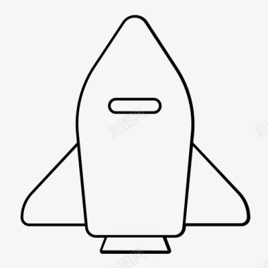 火箭发射导弹飞船图标图标