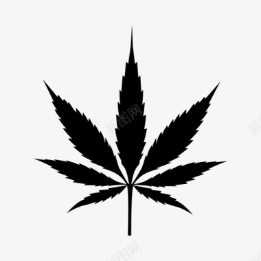大麻叶420毒品图标图标