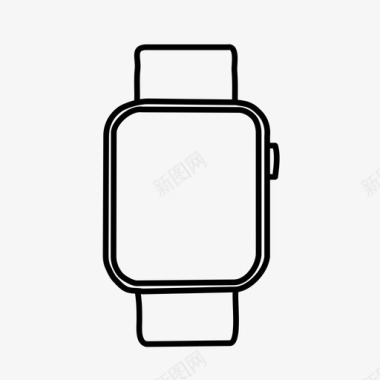 苹果手表设备手绘图标图标
