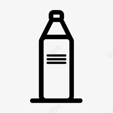 一个瓶子饮料塑料瓶图标图标