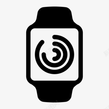 活动戒指苹果手表健身跟踪器图标图标