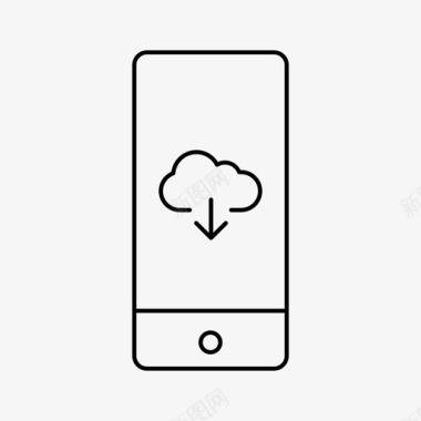 冰雹云iphone云设备icloud图标图标