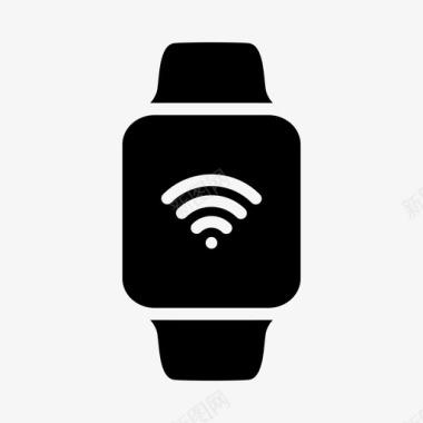 红色网络信号applewatchwifi通信连接图标图标