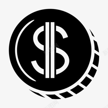 银行自助取款机货币银行硬币图标图标