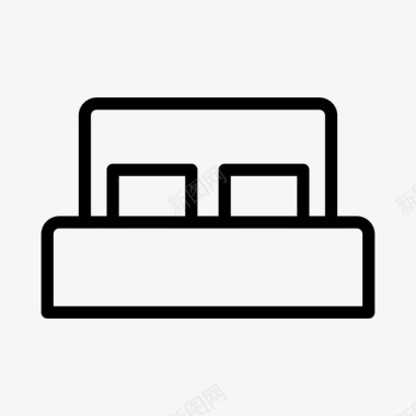床卧室卧室设施图标图标