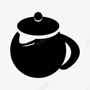 茶壶咖啡水壶图标图标