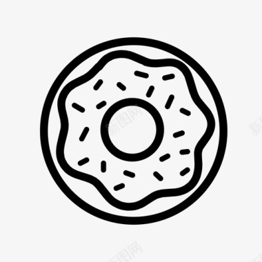 甜甜圈食物零食图标图标
