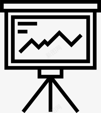 展示商务图表图标图标