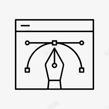 科技感网页网页开发说明图标图标