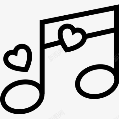 爱音乐音乐笔记婚礼音乐图标图标