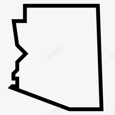 地图美国亚利桑那州图标图标