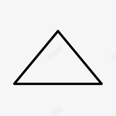 三角形锐角几何图标图标