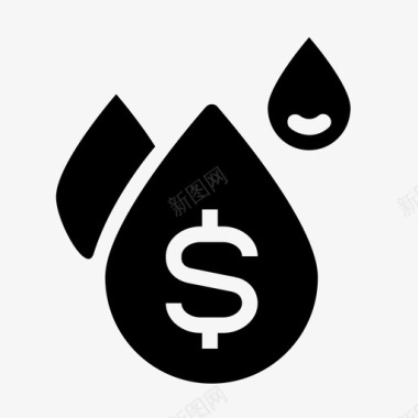 石油价格商业滴水图标图标