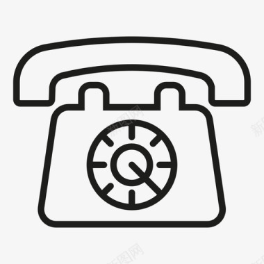 电话旋转电话复古电话图标图标