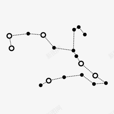 英雄星座网络图标图标